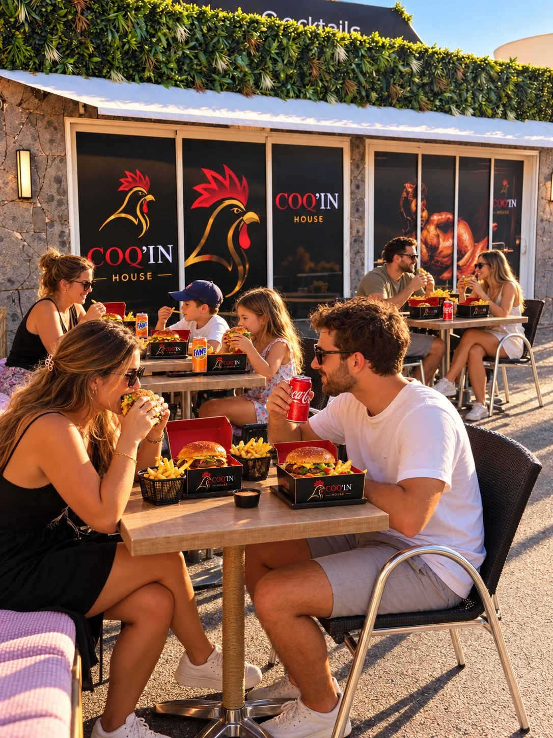La terrasse au soleil du soir