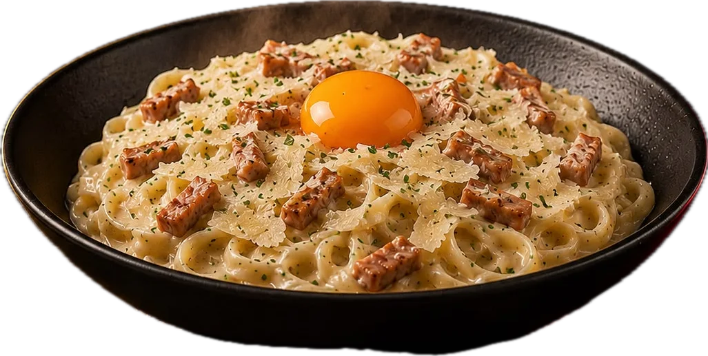 Pâtes façon carbonara, Coq’in House